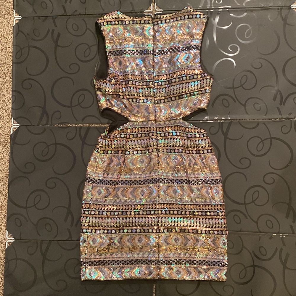 Multi Color Sequin Dress - image 2